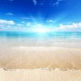 sand of beach caribbean sea