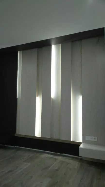 стеновые панели из шпона с подсветкой LED